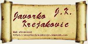 Javorko Krejaković vizit kartica